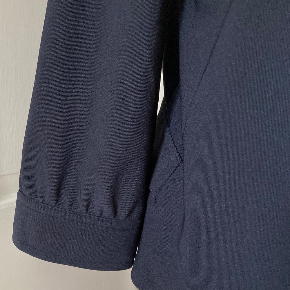 Double Breasted Jacket w Gathered Cuffs Travel Collection NEW NEVER WORN - Picture 6 of 16